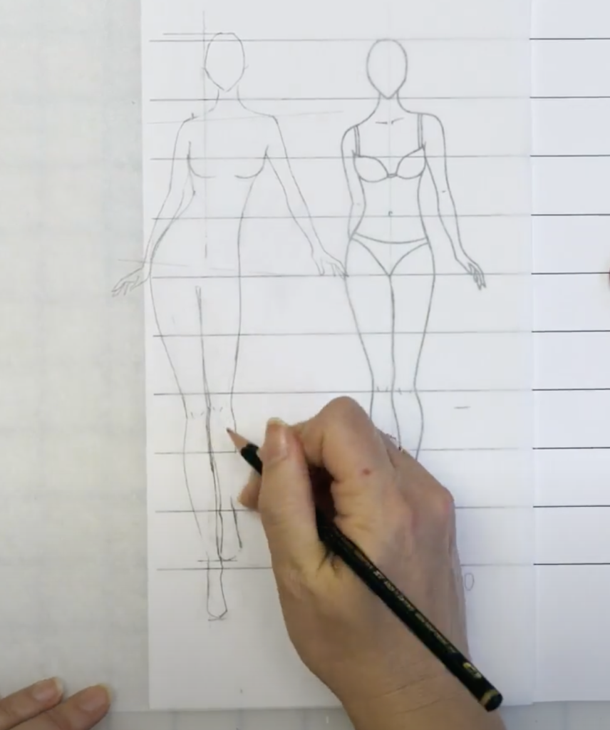 drawing a fashion illustration pose